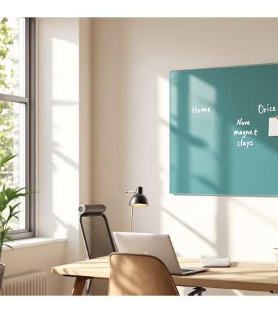 Smatab® green emerald glass magnetic pin board