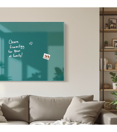 Smatab® Zöld smaragdzöld üveg mágneses kitűzőtábla