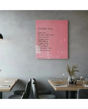 Růžová perlová skleněná tabule SMATAB®