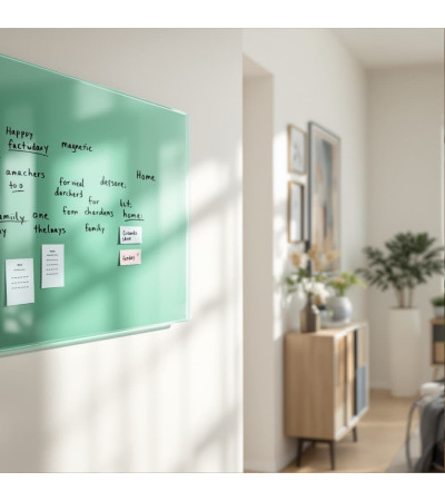 Green Verones Smatab® Magnetic Glass Pin Board