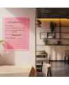 🩷 Perłowa różowa tablica SMATAB® do restauracji