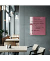 🩷 Perłowa różowa tablica SMATAB® do restauracji