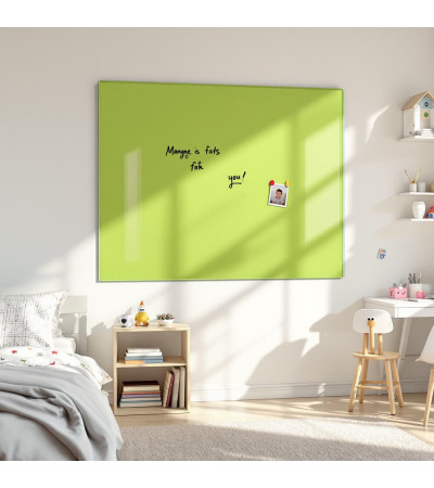 Smatab® grünes pistazienfarbenes Glas-Magnet-Bulletinboard