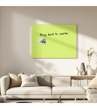 Smatab® Green Pistachio Szklana tablica magnetyczna Bulletin Board