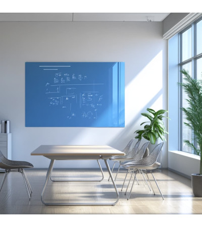 Smatab® Blue Coelina Glass Magnetic Pin Board