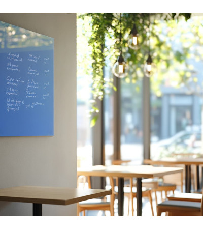 Smatab® Blue Coelina Glass Magnetic Pin Board