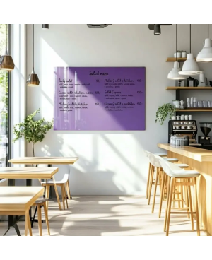 🟣 Kobaltowa fioletowa tablica SMATAB® do restauracji