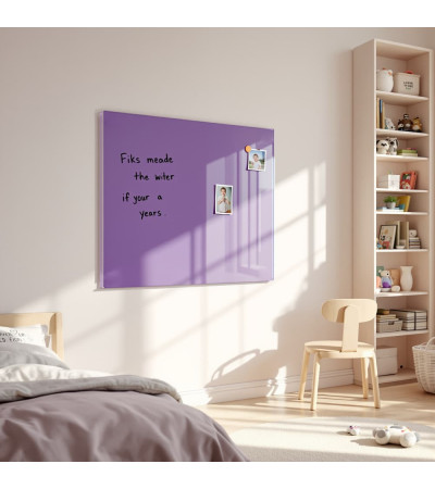 Smatab® purple cobalt glass magnetic pin board