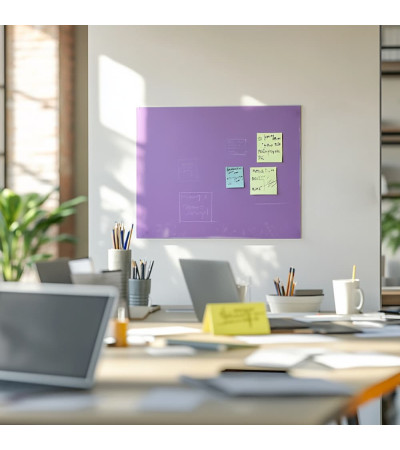 Smatab® purple cobalt glass magnetic pin board