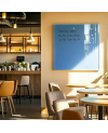 🔵 Niebieska coelinowa szklana tablica do restauracji | SMATAB®