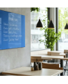 🔵 Blaue coelinfarbene Glastafel für Restaurants | SMATAB®