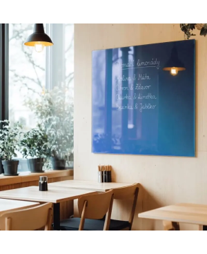 Modrá coelinová skleněná magnetická tabule Smatab®