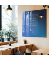 🔵 Blaue coelinfarbene Glastafel für Restaurants | SMATAB®