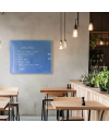 🔵 Blaue coelinfarbene Glastafel für Restaurants | SMATAB®