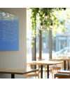 🔵 Blaue coelinfarbene Glastafel für Restaurants | SMATAB®