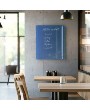 🔵 Blaue coelinfarbene Glastafel für Restaurants | SMATAB®