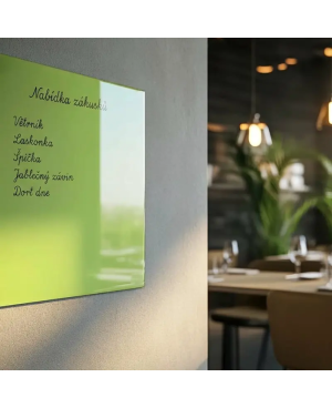 Zelená pistáciová skleněná magnetická tabule Smatab®