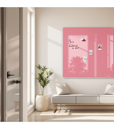 Smatab® Magnetische Pinnwand aus rosa Perlenglas