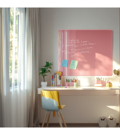 Smatab® Magnetische Pinnwand aus rosa Perlenglas