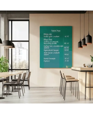 Zelená smaragdová skleněná magnetická tabule Smatab®