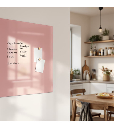 Smatab® sklenená magnetická tabuľa ružová telová