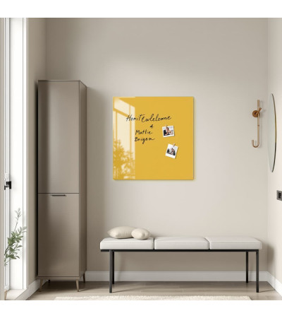 Smatab® Gelbe neapolitanische Glasmagnettafel