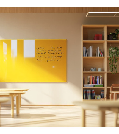 Smatab® Yellow Neapolitan Glass Magnet Board