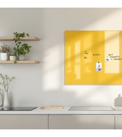 Smatab® sklenená magnetická tabuľa žltá exotická