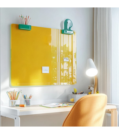Żółta egzotyczna tablica magnetyczna Smatab® Magnetic Glass Pin Board