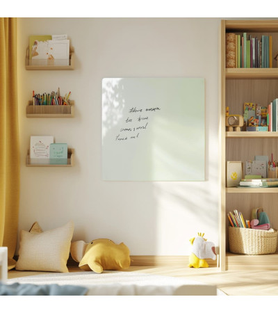 Magnetic pinboard Smatab® made of white satin glass