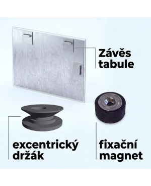 Magnettafel grau Paynova | Firmenräume | SMATAB® 🏢