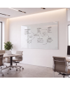 Weiße satinierte Glastafel SMATAB® | Stil und Effizienz im Büro