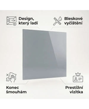 🩶 Šedá antracitová skleněná tabule SMATAB®