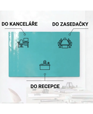 Okrová umbra skleněná magnetická tabule pro děti Smatab®