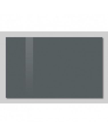 Graue anthrazitfarbene magnetische Glaswandtafel SMATAB®