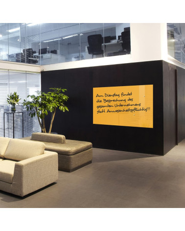 Smatab® Yellow Neapolitan Glass Work and Office Board