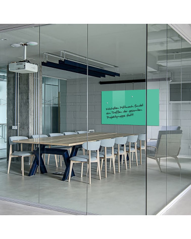 Glasmagnettafel Green Verones Smatab® Firmenmagnettafel aus Glas