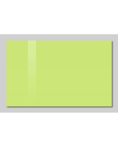 Pistachio green glass magnetic board for children Smatab®.