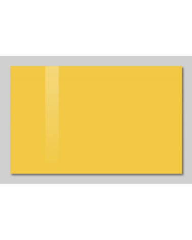 Yellow exotic Smatab® glass magnetic board for non-profit organizations