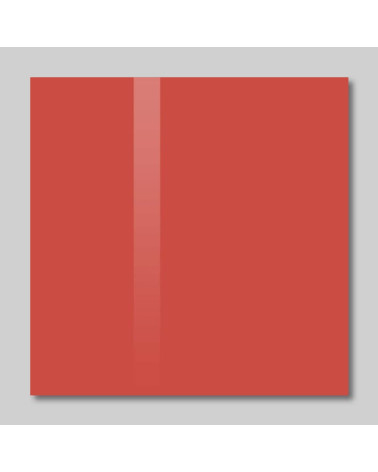 Smatab® corporate glass magnetic board in red coral