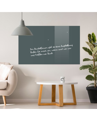 Gray anthracite glass magnetic board for children Smatab®.