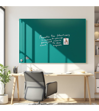 Grüne smaragdgrüne magnetische Glas-Memotafel