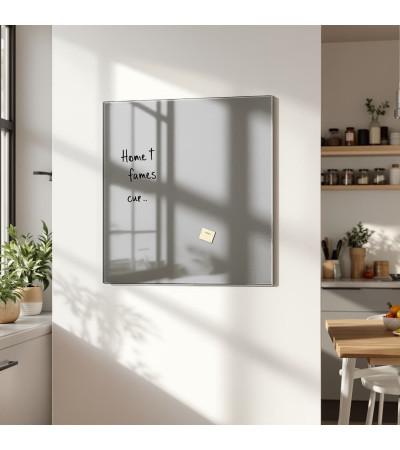 Graue paynova Glas-Magnettafel