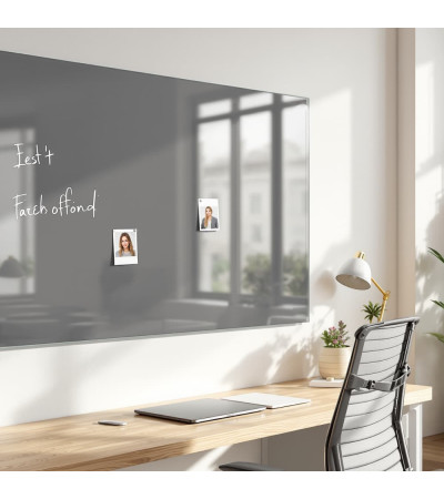 Graue paynova Glas-Magnettafel