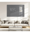 Graue paynova Glas-Magnettafel