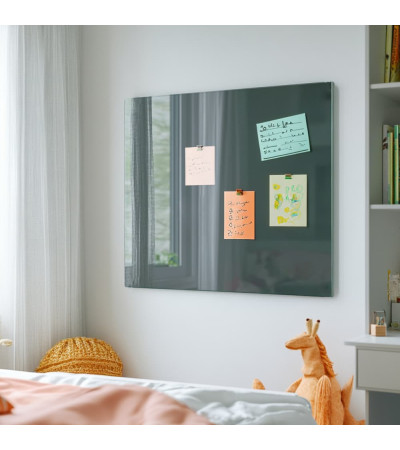 Graue anthrazitfarbene Glas-Magnettafel Smatab®