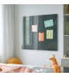 Graue anthrazitfarbene Glas-Magnettafel Smatab®