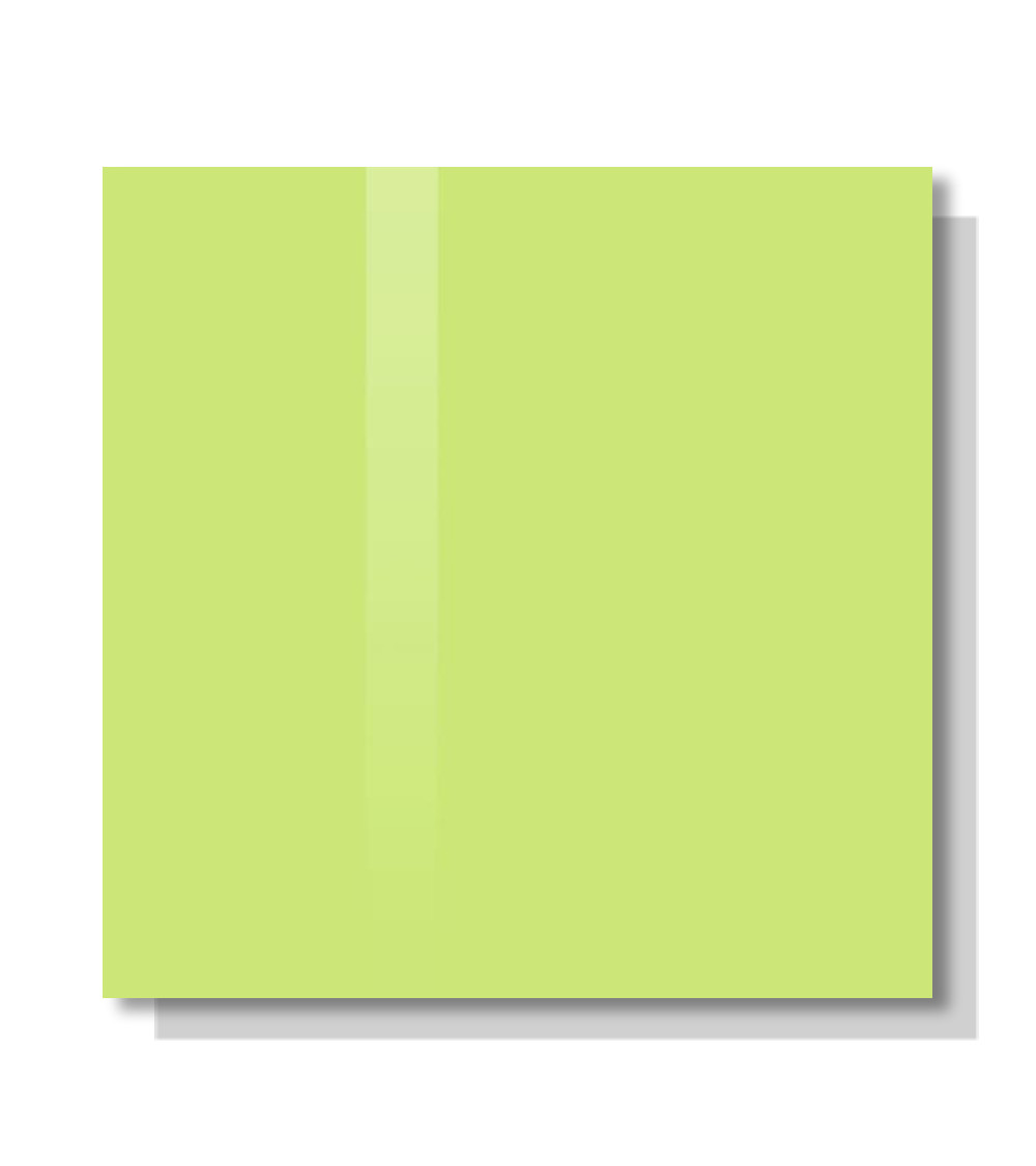 Smatab® green pistachio glass magnet bulletin board