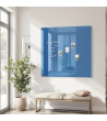 Blaue Koelin-Glas-Magnettafel Smatab®