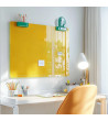 Gelbe exotische Glas-Magnettafel